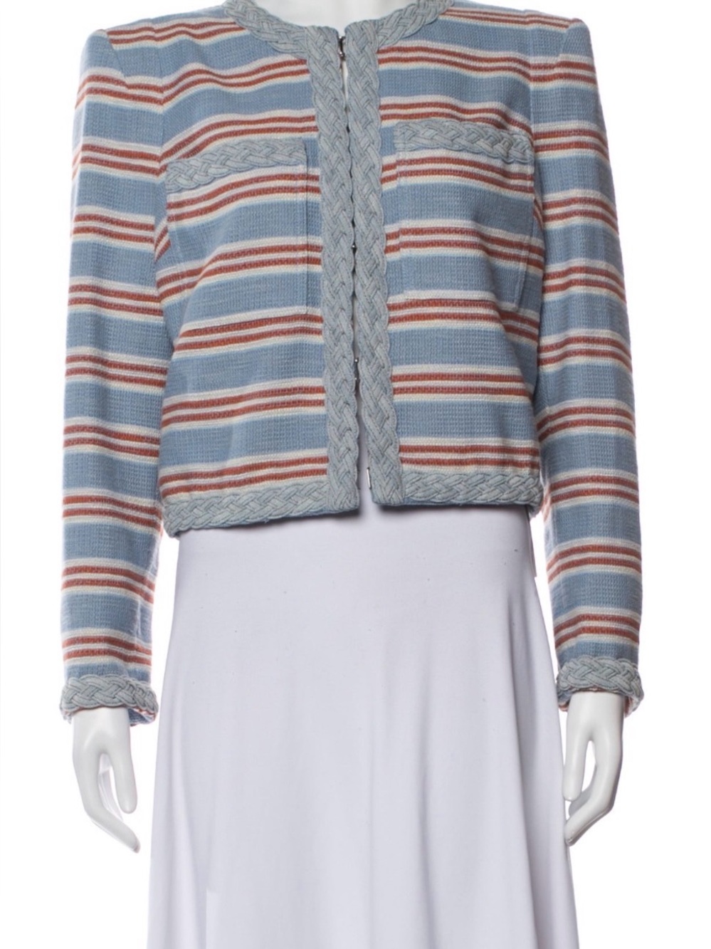 Veronica Beard Arrowed Striped Jacket Size 10 NWT
